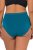 Ulla Popken 848803 Slips met kant 3-pack Petrol - Slips - 