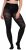 Ulla Popken 849047 Bedrukte panty 100 den Zwart - Panty's & sokken - 