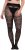 Ulla Popken 849055 Gebloemde panty Zwart - Panty's & sokken - 