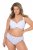 Ulla Popken 849098 Gebloemde slips 5-pack Lichtblauw - Slips - 