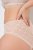 Ulla Popken 849194 Gebloemde slips met kant 3-pack Zwart - Slips - 