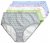 Ulla Popken 849202 Bedrukte slips 6-pack Grijs - Slips - 