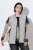 Ulla Popken 849221 Gewatteerd vest met geribde kraag Grijs - Bodywarmers - 