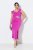 Ulla Popken 849508 Avondjurk Lila - Avondjurken - Grote maten avondkleding