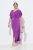 Ulla Popken 849533 Avondjurk Bessenrood - Avondjurken - Grote maten avondkleding