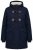 Ulla Popken 849619 Waterdichte HYPRAR jas met teddyvoering Donkerblauw - Jassen - Grote maten jassen voor dames