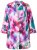 Ulla Popken 849728 Gebloemde blazer van linnenmix Wit - Blazers - Damesblazers in grote maten