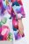Ulla Popken 849728 Gebloemde blazer van linnenmix Wit - Blazers - Damesblazers in grote maten