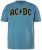 JP1880 849790 AC/DC Classic Logo T-shirt Turkooisblauw - Band T-shirts - Band t-shirts vanaf 2XL