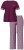 Ulla Popken 849850 Pyjama met ruitjes Bessenrood - Pyjama's en Loungewear - 