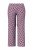 Ulla Popken 849850 Pyjama met ruitjes Bessenrood - Pyjama's en Loungewear - 