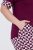 Ulla Popken 849850 Pyjama met ruitjes Bessenrood - Pyjama's en Loungewear - 