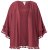 Ulla Popken 849860 Kimono Roestrood - Vesten - Dames vesten in grote maten