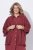 Ulla Popken 849860 Kimono Roestrood - Vesten - Dames vesten in grote maten
