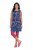 Ulla Popken 849887 Mouwloze jersey jurk Donkerblauw - Jersey jurken - 