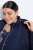 Ulla Popken 849908 Regenjas Donkerblauw - Jassen - Grote maten jassen voor dames