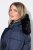 Ulla Popken 850041 Gewatteerde jas Donkerblauw - Jassen - Grote maten dames jassen