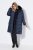 Ulla Popken 850041 Gewatteerde jas Donkerblauw - Jassen - Grote maten dames jassen