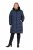Ulla Popken 850041 Gewatteerde jas Donkerblauw - Jassen - Grote maten dames jassen