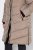 Ulla Popken 850041 Gewatteerde jas Taupe - Jassen - Grote maten dames jassen