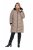 Ulla Popken 850041 Gewatteerde jas Taupe - Jassen - Grote maten dames jassen