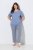 Ulla Popken 850045 Pyjama met korte mouwen Lichtblauw - Pyjama's en Loungewear - 