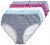 Ulla Popken 850077 Bedrukte slips 5-pack Lichtblauw - Slips - 