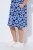 Ulla Popken 850121 Jersey jurk met korte mouwen en V-hals Blauw - Jersey jurken - 