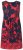 Ulla Popken 850175 Bedrukte jersey jurk Koraal - Jersey jurken - 