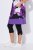 Ulla Popken 850175 Mouwloze jersey jurk met zakken Lila - Jersey jurken - 