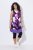 Ulla Popken 850175 Mouwloze jersey jurk met zakken Lila - Jersey jurken - 