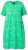 Ulla Popken 850204 Jersey jurk met korte mouwen en V-hals Groen - Jersey jurken - 