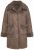 Ulla Popken 850251 Teddy jas Lichtbruin - Jassen - Grote maten dames jassen