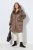 Ulla Popken 850251 Teddy jas Lichtbruin - Jassen - Grote maten dames jassen