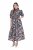 Ulla Popken 850298 Gebloemde blousejurk Donkerblauw - Maxi jurken - Grote maten maxi jurken