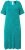 Ulla Popken 850344 Bedrukte T-shirtjurk Turquoise - Midi jurken - Midi-jurken in grote maten
