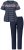 Ulla Popken 850403 Pyjama met bloemenprint Donkerblauw - Pyjama's en Loungewear - 