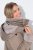 Ulla Popken 850509 Jas van imitatiebont Taupe - Jassen - Grote maten jassen voor dames