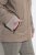 Ulla Popken 850509 Jas van imitatiebont Taupe - Jassen - Grote maten jassen voor dames