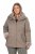 Ulla Popken 850509 Jas van imitatiebont Taupe - Jassen - Grote maten jassen voor dames
