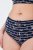 Ulla Popken 850538 Gebloemde slips van biologisch katoen 2-pack Donkerblauw - Slips - 
