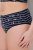 Ulla Popken 850538 Gebloemde slips van biologisch katoen 2-pack Donkerblauw - Slips - 