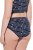 Ulla Popken 850538 Gebloemde slips van biologisch katoen 2-pack Donkerblauw - Slips - 