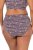 Ulla Popken 850538 Gebloemde slips van biologisch katoen 2-pack Bruin - Slips - 