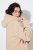 Ulla Popken 850589 Teddy jack Gebroken wit - Jassen - Grote maten jassen voor dames