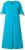 Ulla Popken 850724 Midi-jurk met korte mouwen en strikceintuur Turquoise - Midi jurken - Midi-jurken in grote maten