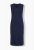 Ulla Popken 850725 Gebreide jurk met V-hals Donkerblauw - Gebreide jurken - 
