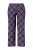 Ulla Popken 850864 3-delige pyjamaset met ruitjes Violet - Pyjama's en Loungewear - 