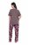 Ulla Popken 850903 Pyjama met bloemenprint 2-pack Bruin - Pyjama's en Loungewear - 