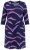 Ulla Popken 850920 Jersey jurk Donkerblauw - Kleedjes - Jurken in elke maat